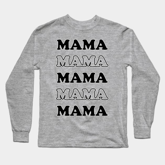 Mama. Pregnancy announcement new baby. Perfect present for mom mother dad father friend him or her Long Sleeve T-Shirt by SerenityByAlex